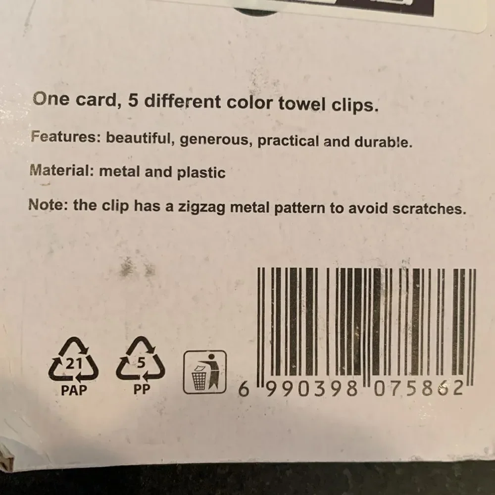 15 Towel Hanging Clips for Tea Towels  Kitchen Bathroom Beach Home Set Lot NEW